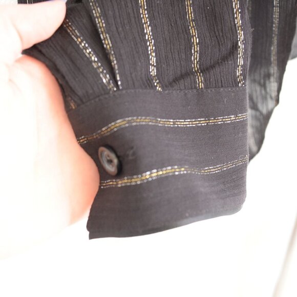 All Saints Keri Stripe Shirt Tunic Sz S - Picture 7 of 8